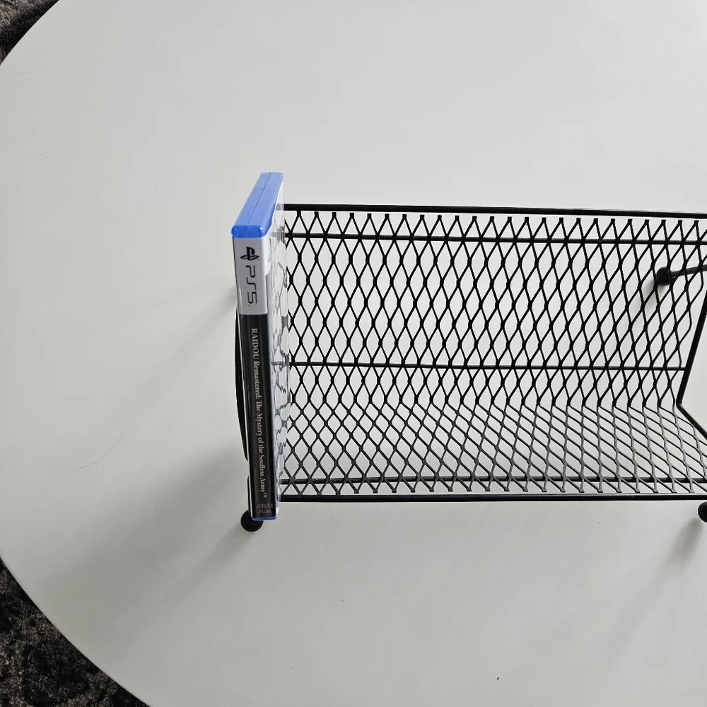 Vintage Atomic Era Black Wire Book/Record/CD Holder